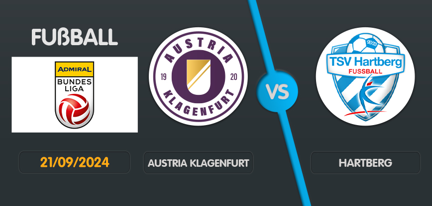 Austria Klagenfurt gegen Hartberg