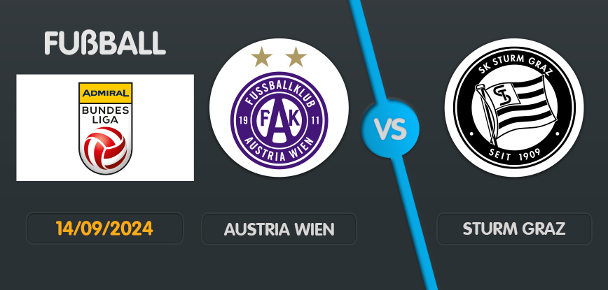 Austria wien sturm graz bundesliga oesterreich sept