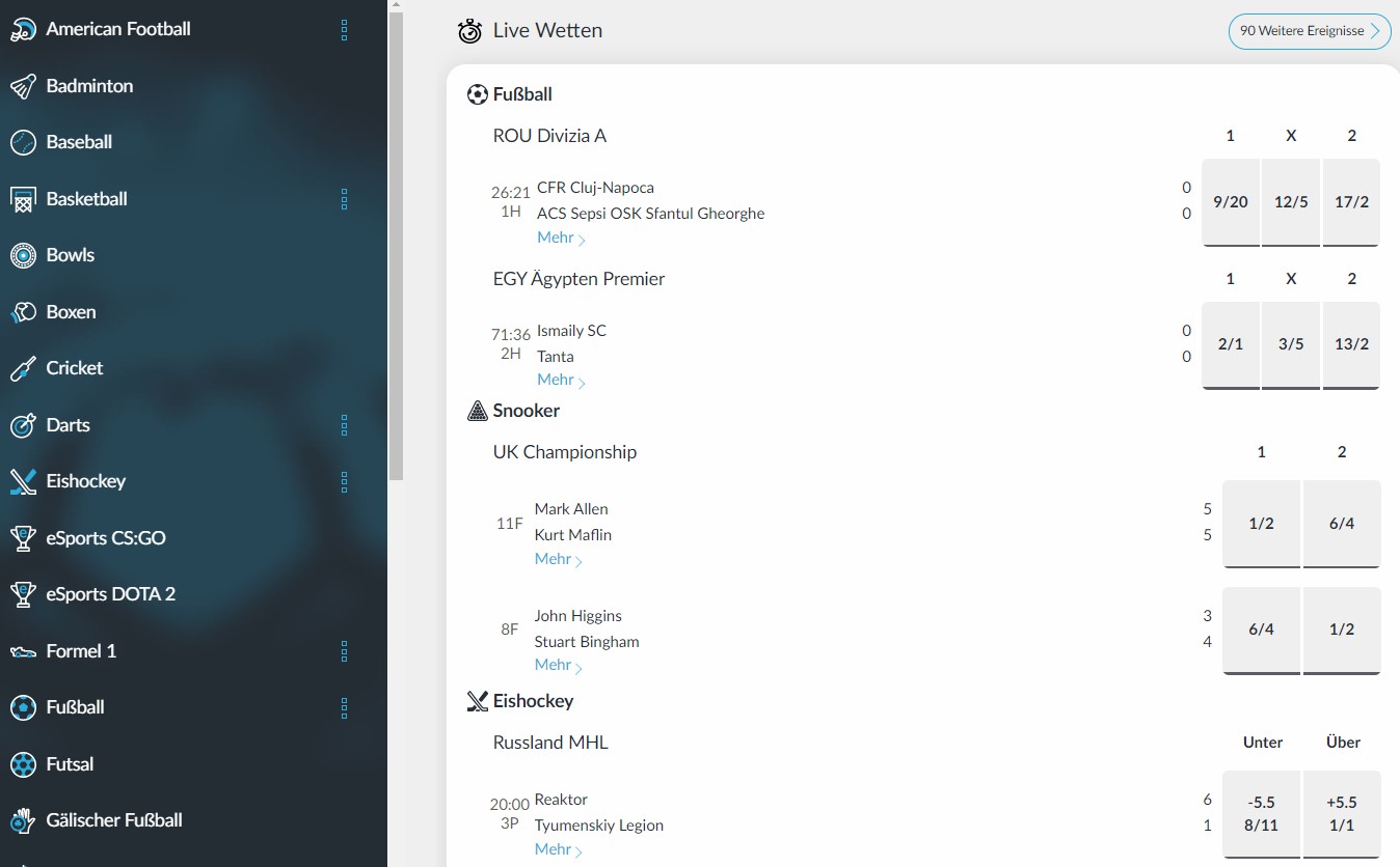 Betvictor homepage