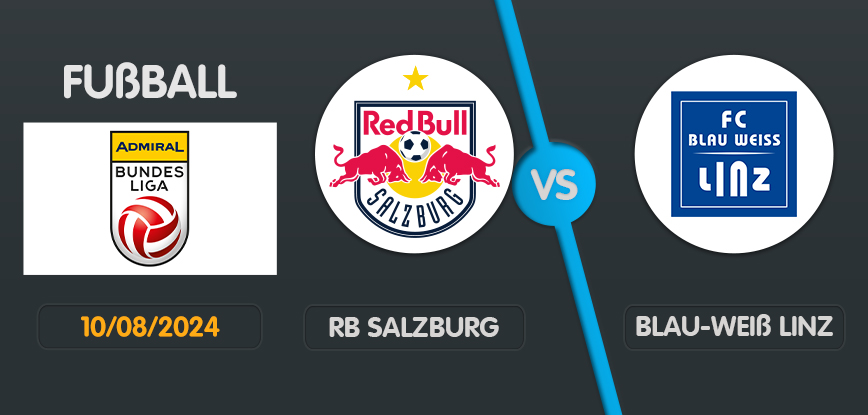 Rb salzburg blau weiss linz bundesliga oesterreich aug