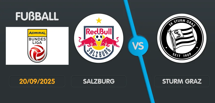 Salzburg sturm graz bundesliga oesterreich sept
