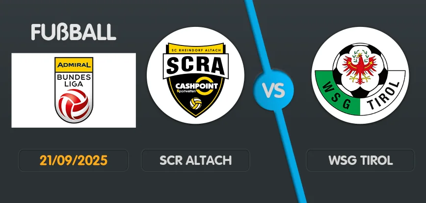 SCR Altach gegen WSG Tirol
