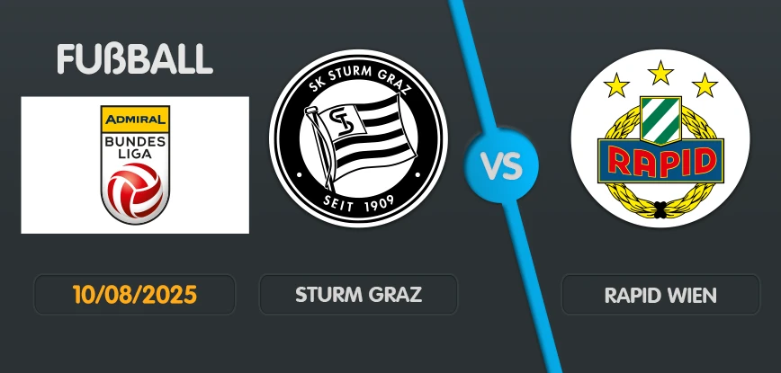 Sturm graz rapid wien bundesliga oesterreich aug