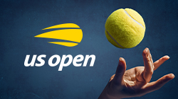 Tennisbaelle in verschiedenen groessen bei den us open