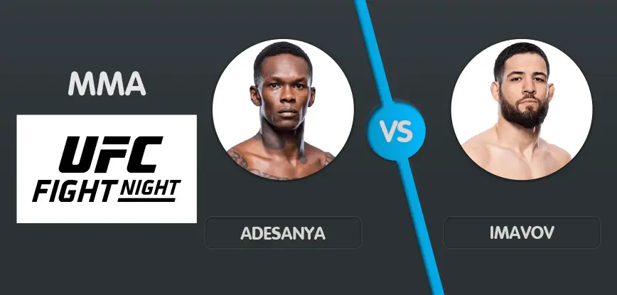 Ufc fight night adesanya imavov