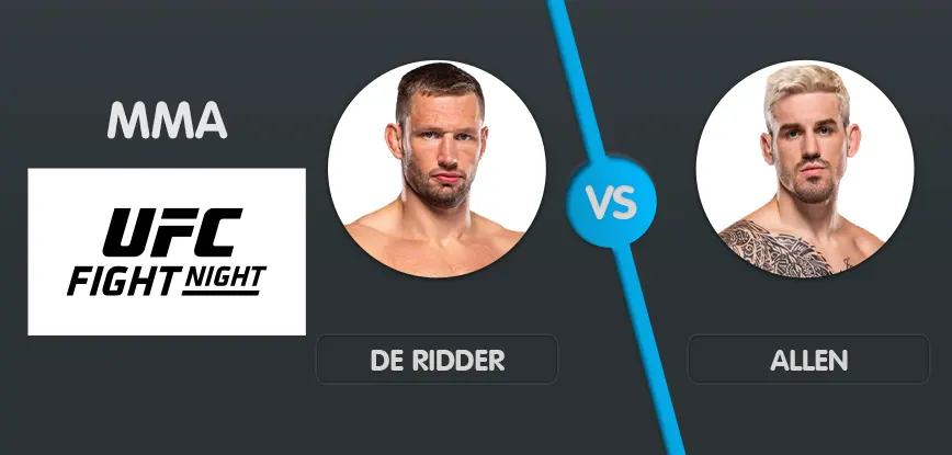 De Ridder vs. Allen Prgonose
